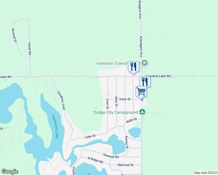 map of restaurants, bars, coffee shops, grocery stores, and more near 2850 Ivan Street in Harrison