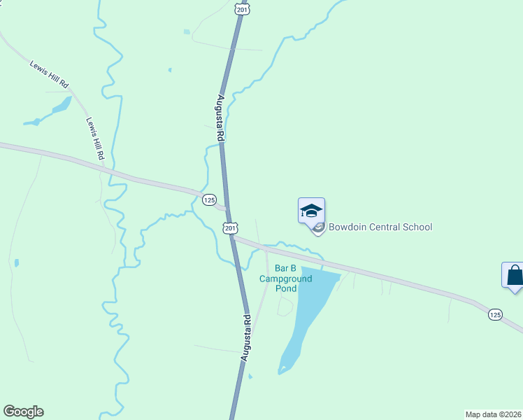 map of restaurants, bars, coffee shops, grocery stores, and more near 11 Skelton Road in Bowdoin