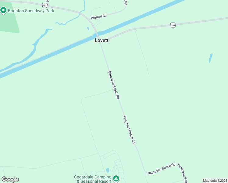 map of restaurants, bars, coffee shops, grocery stores, and more near 113 Barcovan Beach Road in Carrying Place