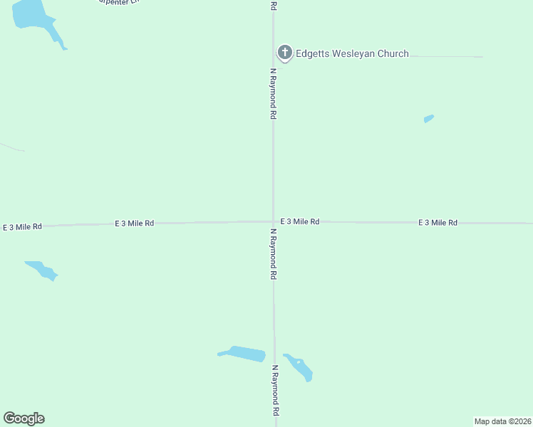 map of restaurants, bars, coffee shops, grocery stores, and more near 10954 East 3 Mile Road in Luther