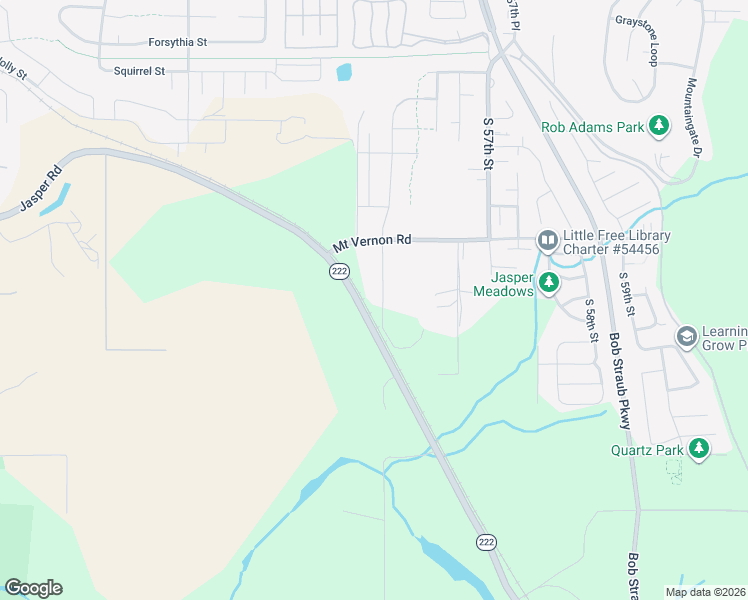 map of restaurants, bars, coffee shops, grocery stores, and more near 1070 Mount Vernon Cemetery Road in Springfield