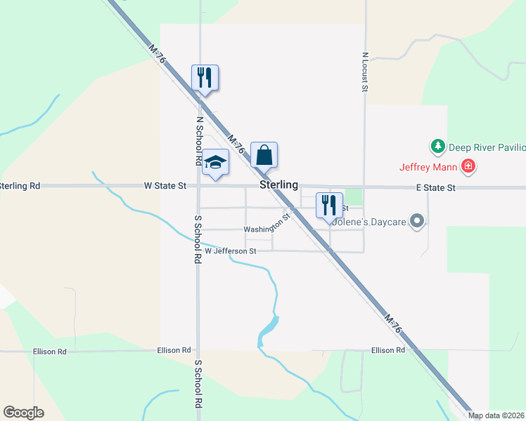 map of restaurants, bars, coffee shops, grocery stores, and more near 200-298 West Main Street in Sterling