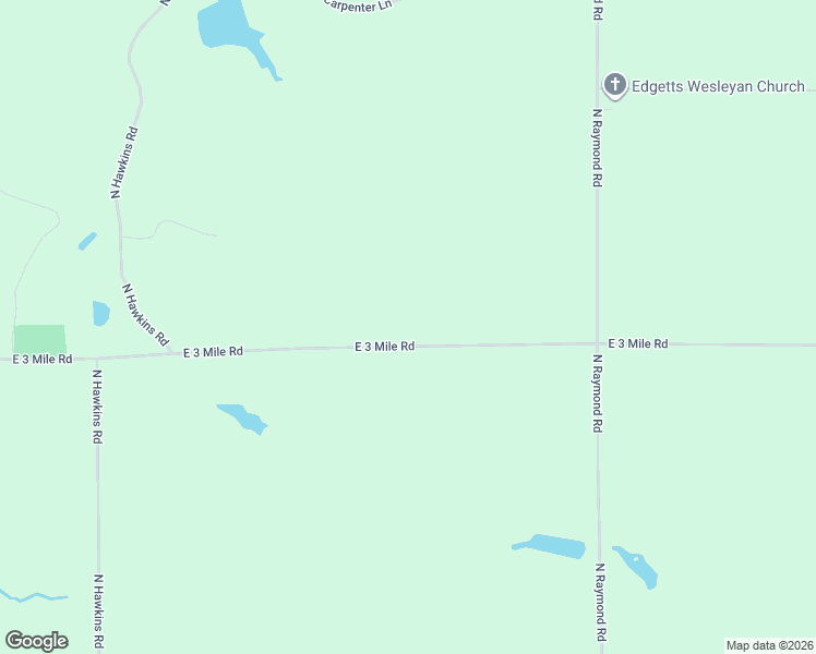 map of restaurants, bars, coffee shops, grocery stores, and more near 10624 East 3 Mile Road in Luther