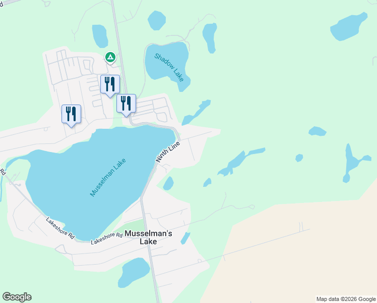 map of restaurants, bars, coffee shops, grocery stores, and more near 12 Churchill Drive South in Whitchurch-Stouffville