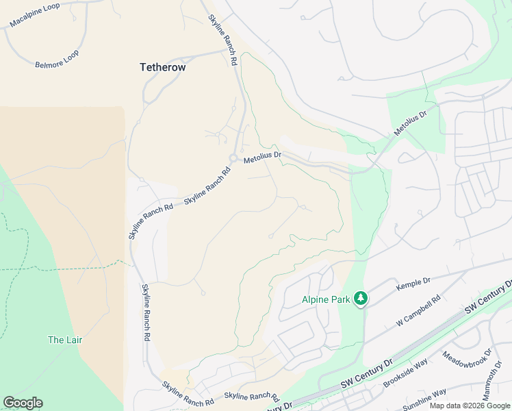 map of restaurants, bars, coffee shops, grocery stores, and more near 61487 Southwest Skene Trail in Bend