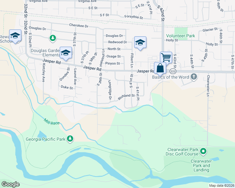 map of restaurants, bars, coffee shops, grocery stores, and more near 3978 Richland St in Springfield