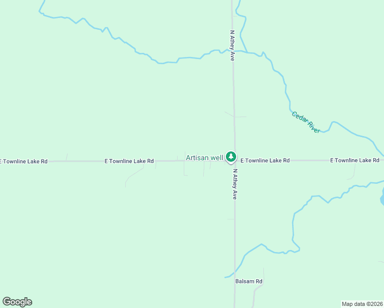 map of restaurants, bars, coffee shops, grocery stores, and more near 8769 East Townline Lake Road in Harrison