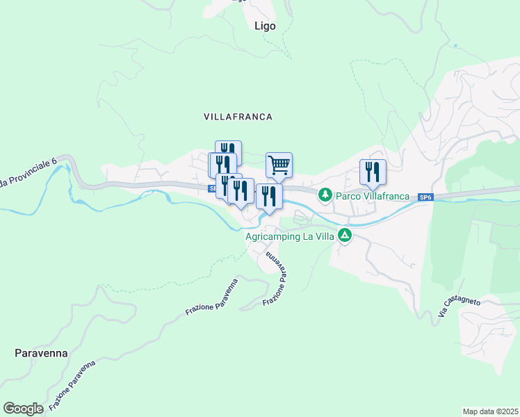 map of restaurants, bars, coffee shops, grocery stores, and more near in Province of Savona