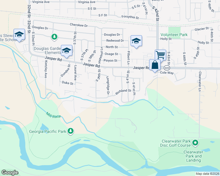 map of restaurants, bars, coffee shops, grocery stores, and more near 1091 Longridge Drive in Springfield