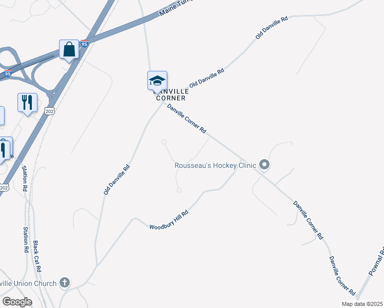 map of restaurants, bars, coffee shops, grocery stores, and more near 45 Mountain View Drive in Auburn