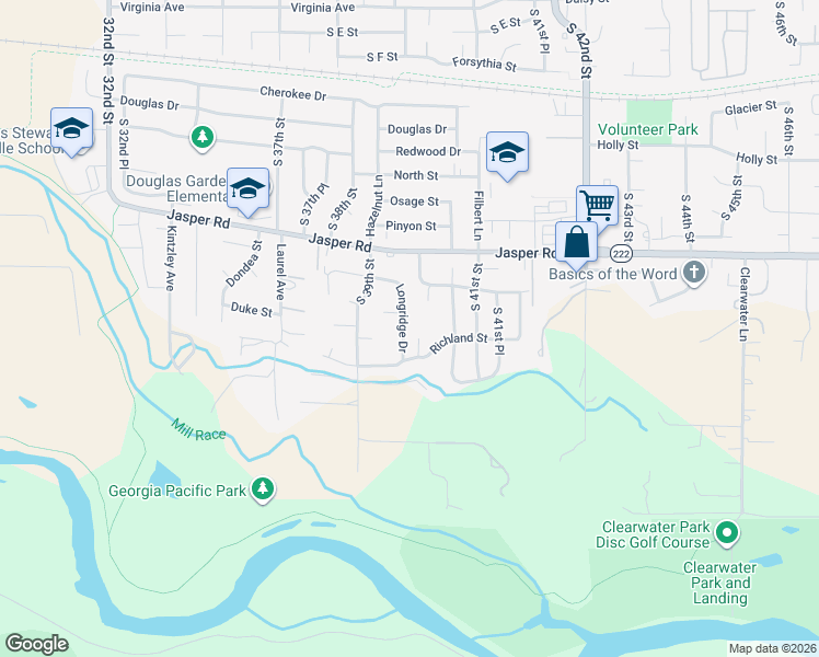 map of restaurants, bars, coffee shops, grocery stores, and more near 3978 Richland Street in Springfield