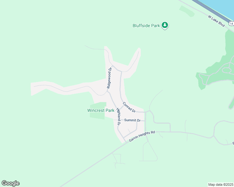 map of restaurants, bars, coffee shops, grocery stores, and more near 1350 Conrad Drive in Winona