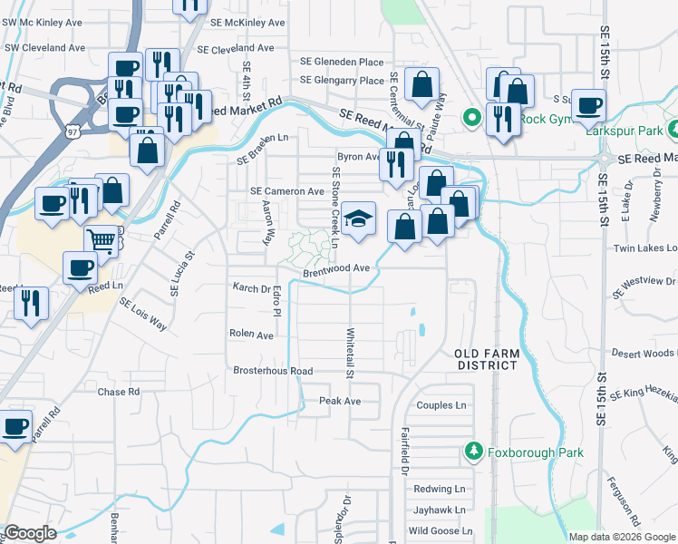 map of restaurants, bars, coffee shops, grocery stores, and more near 20606 Southeast Nina Avenue in Bend