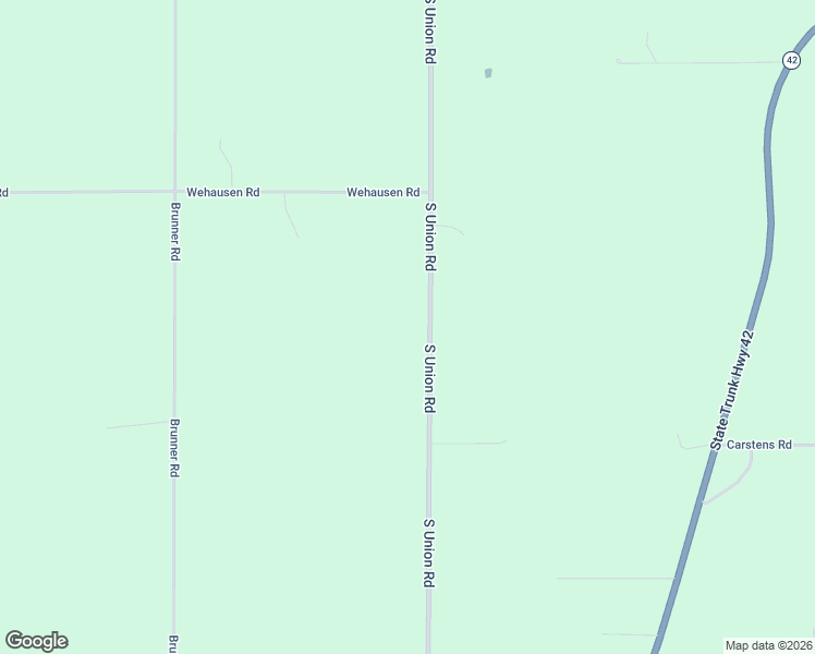map of restaurants, bars, coffee shops, grocery stores, and more near 5311 South Union Road in Manitowoc