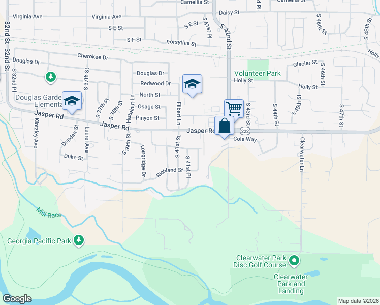 map of restaurants, bars, coffee shops, grocery stores, and more near 4155 Stellar Way in Springfield