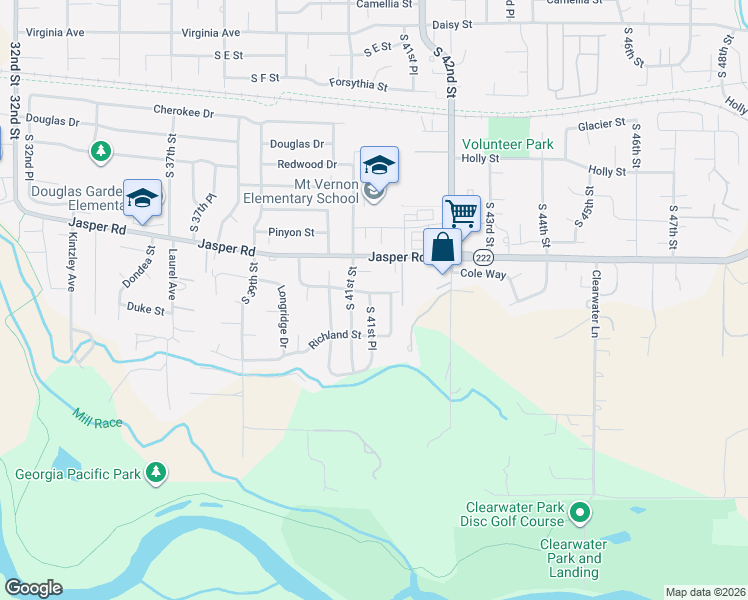 map of restaurants, bars, coffee shops, grocery stores, and more near 4155 Stellar Way in Springfield