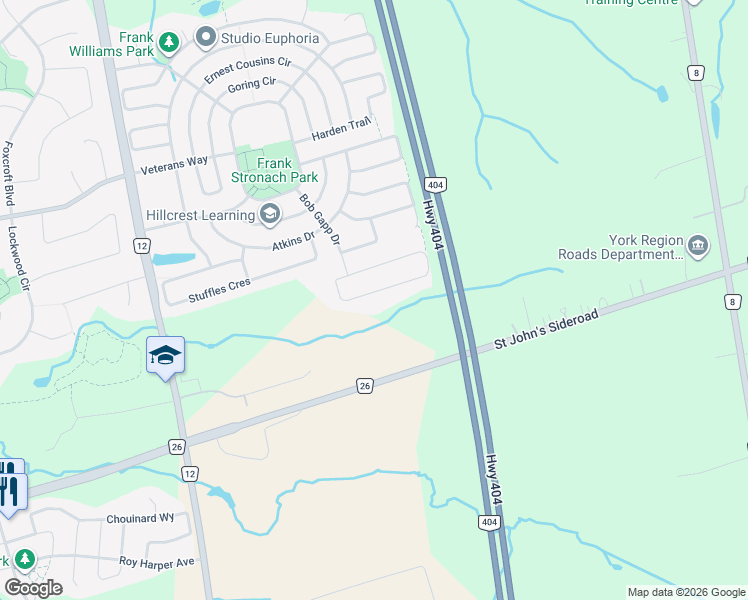 map of restaurants, bars, coffee shops, grocery stores, and more near 176 Sikura Circle in Aurora