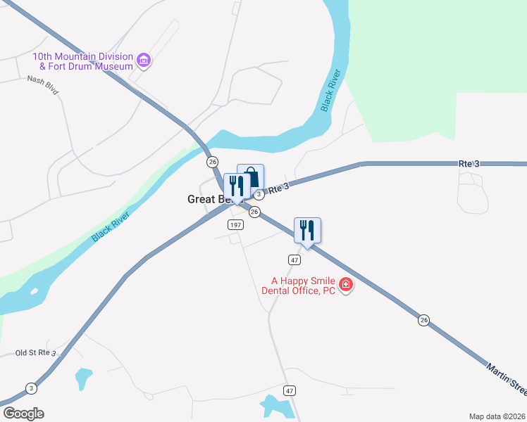 map of restaurants, bars, coffee shops, grocery stores, and more near 32661 Martin Street Road in Carthage