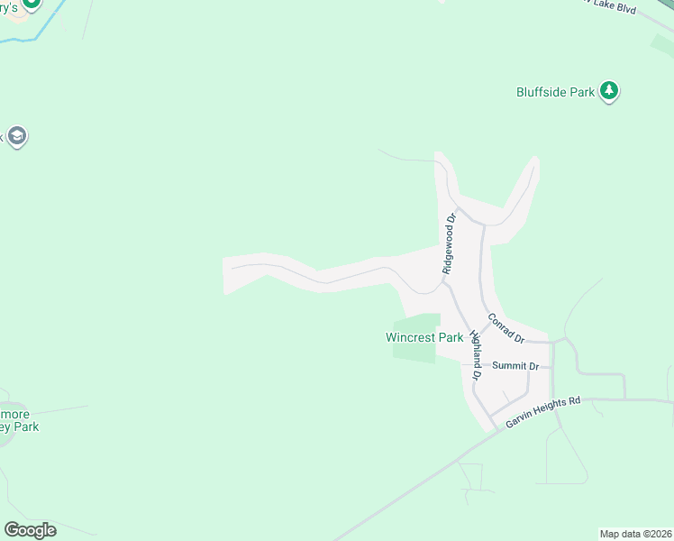 map of restaurants, bars, coffee shops, grocery stores, and more near 1413 Ridgewood Drive in Winona