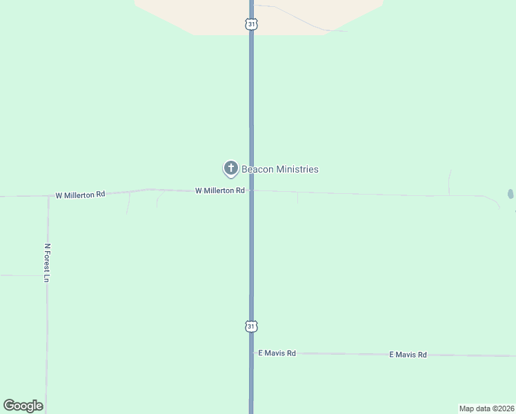 map of restaurants, bars, coffee shops, grocery stores, and more near 4354 U.S. 31 in Scottville