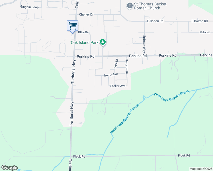 map of restaurants, bars, coffee shops, grocery stores, and more near 87558 Placid Street in Veneta