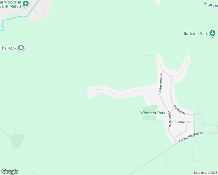 map of restaurants, bars, coffee shops, grocery stores, and more near 1425 Ridgewood Drive in Winona