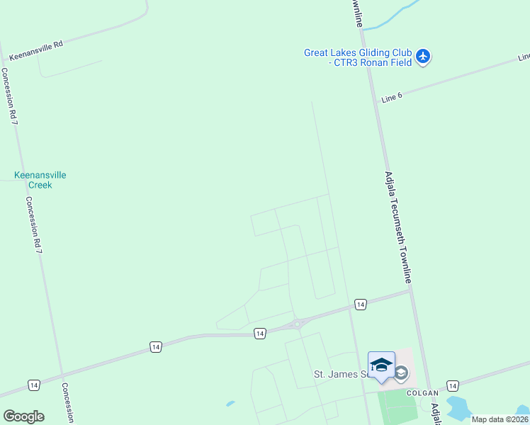 map of restaurants, bars, coffee shops, grocery stores, and more near in Simcoe County