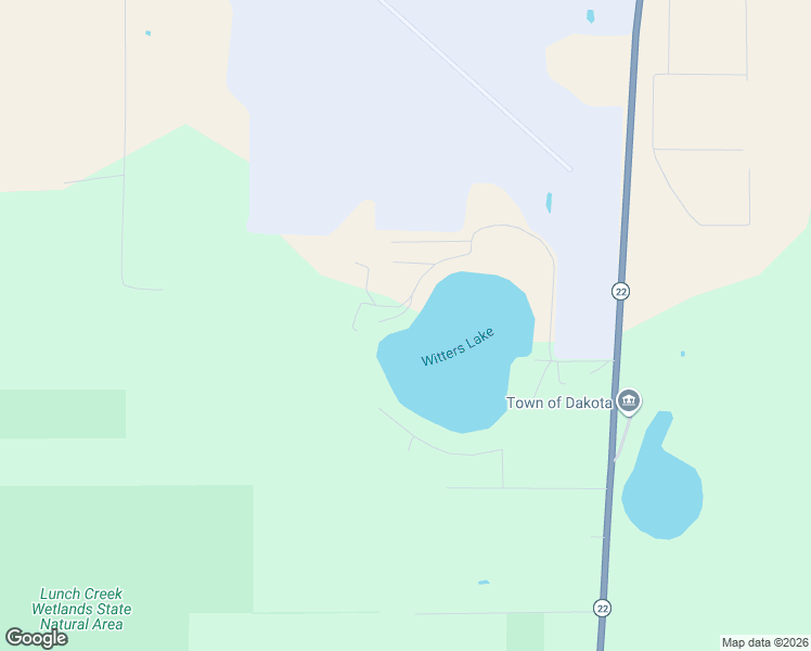 map of restaurants, bars, coffee shops, grocery stores, and more near W8483 Clearwater Avenue in Wautoma