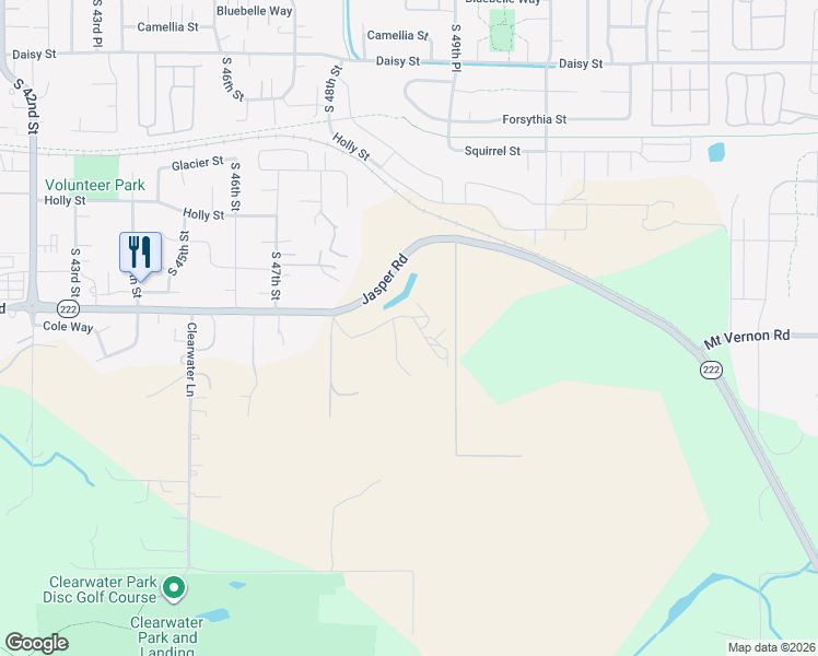 map of restaurants, bars, coffee shops, grocery stores, and more near 4855 Jasper Road in Springfield