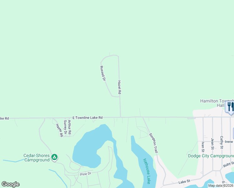 map of restaurants, bars, coffee shops, grocery stores, and more near 3350 Russell Drive in Harrison