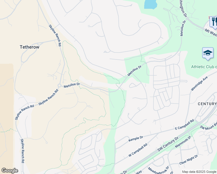 map of restaurants, bars, coffee shops, grocery stores, and more near 19378 Southwest Seaton Loop in Bend