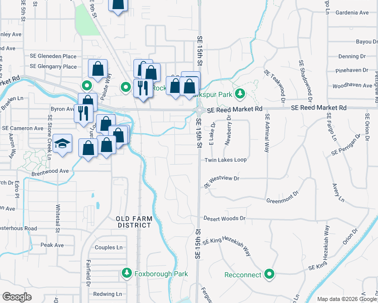 map of restaurants, bars, coffee shops, grocery stores, and more near 20790 Southeast Hollis Lane in Bend
