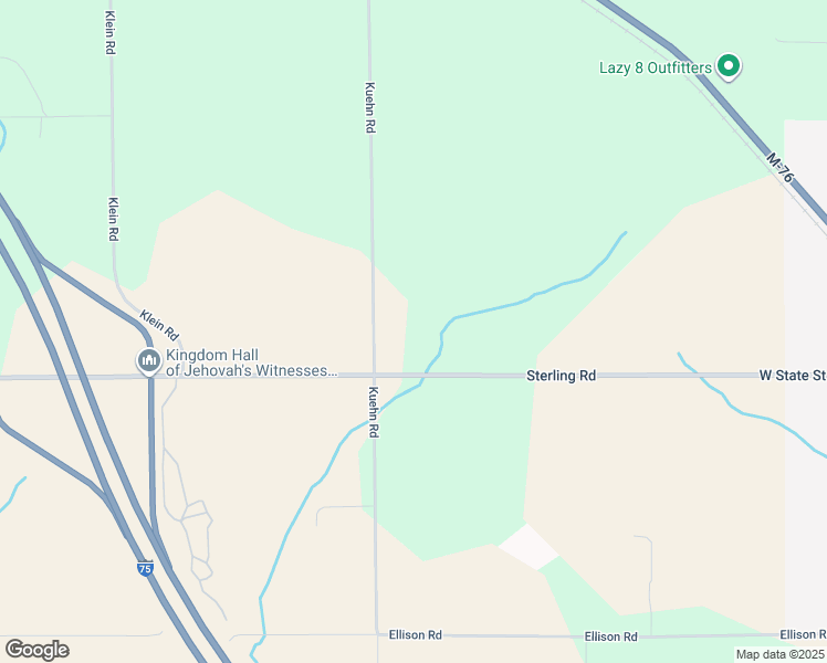 map of restaurants, bars, coffee shops, grocery stores, and more near 1253-1279 Kuehn Road in Sterling