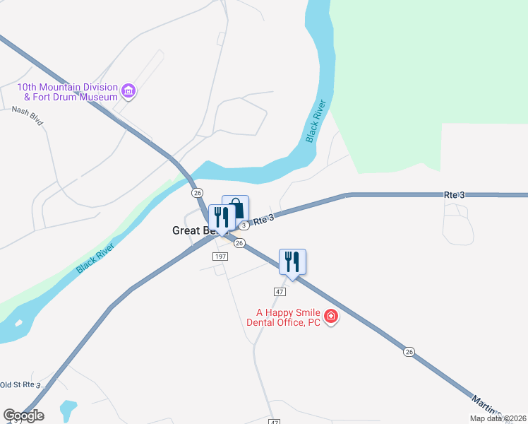 map of restaurants, bars, coffee shops, grocery stores, and more near 32815 Highway 3 in Carthage