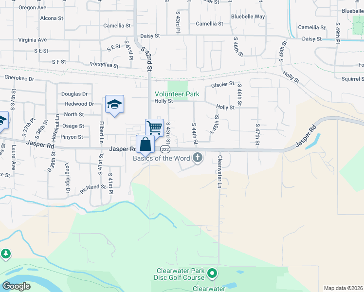 map of restaurants, bars, coffee shops, grocery stores, and more near 4362 Jasper Road in Springfield