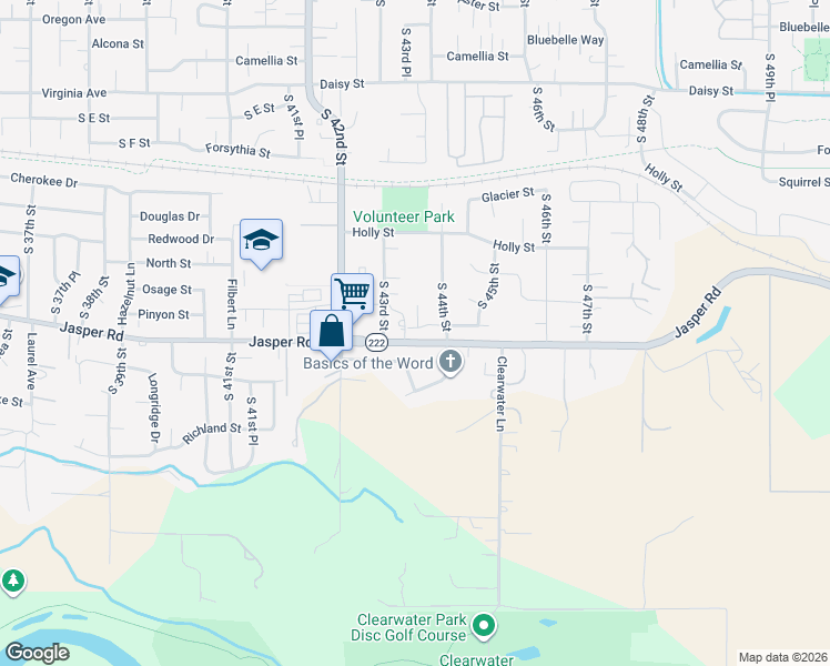 map of restaurants, bars, coffee shops, grocery stores, and more near 4362 Jasper Road in Springfield