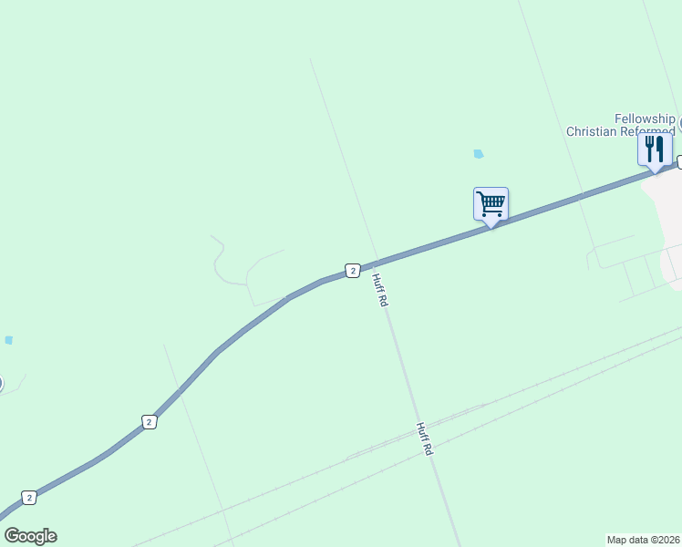 map of restaurants, bars, coffee shops, grocery stores, and more near 15080 County Road 2 in Brighton