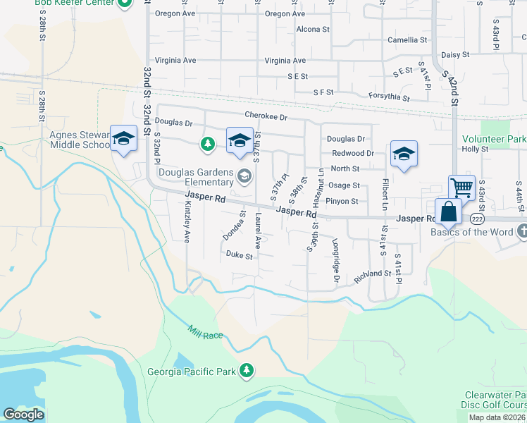 map of restaurants, bars, coffee shops, grocery stores, and more near 985 South 37th Place in Springfield