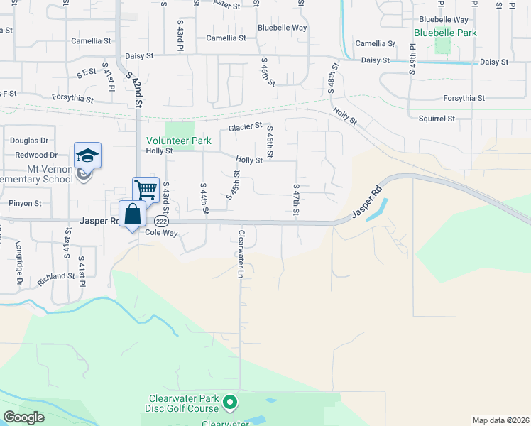 map of restaurants, bars, coffee shops, grocery stores, and more near 4585 Ivy Street in Springfield