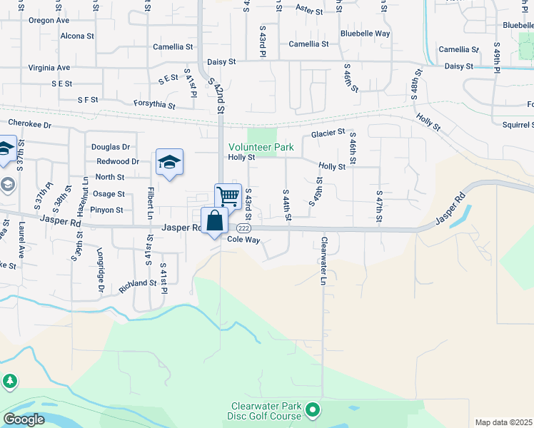 map of restaurants, bars, coffee shops, grocery stores, and more near 4362 Jasper Road in Springfield