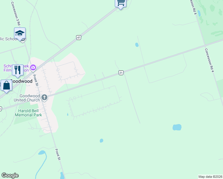 map of restaurants, bars, coffee shops, grocery stores, and more near 66 Stonesthrow Crescent in Goodwood