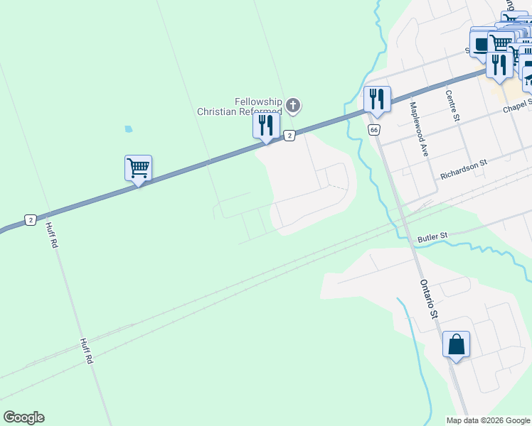 map of restaurants, bars, coffee shops, grocery stores, and more near 291 Main Street in Brighton