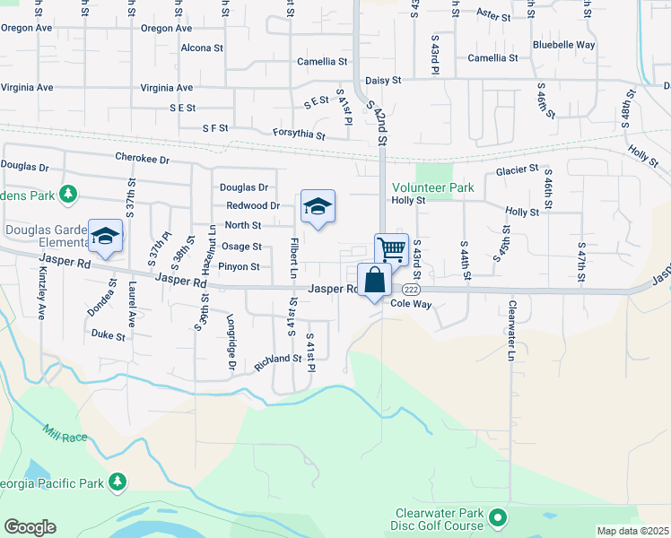 map of restaurants, bars, coffee shops, grocery stores, and more near 4094 Jasper Road in Springfield