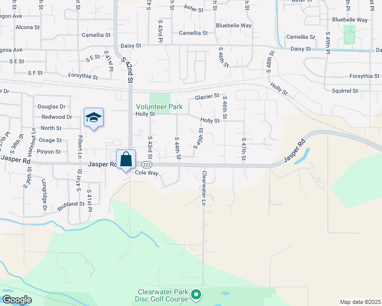 map of restaurants, bars, coffee shops, grocery stores, and more near 1187 South 45th Street in Springfield