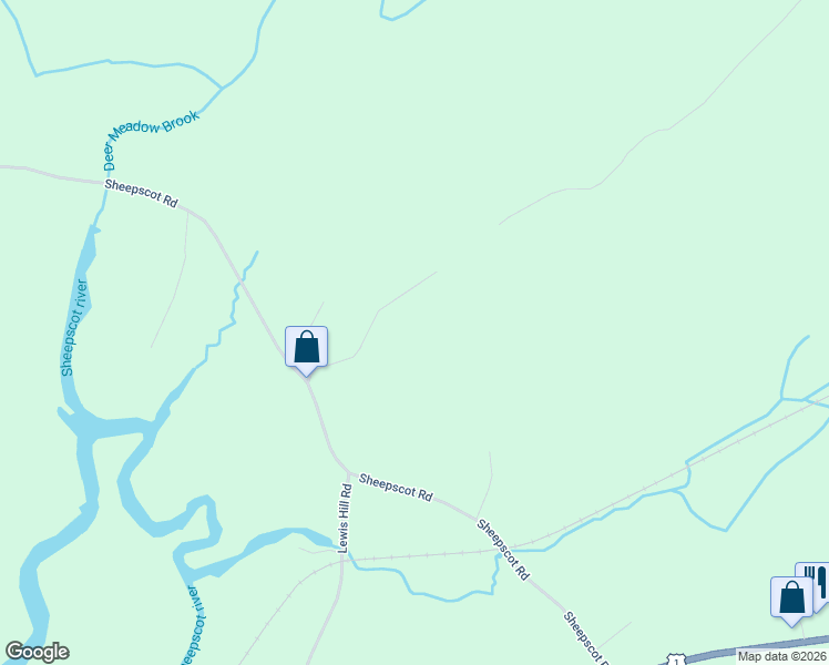 map of restaurants, bars, coffee shops, grocery stores, and more near 23 Indian Trail Road in Newcastle