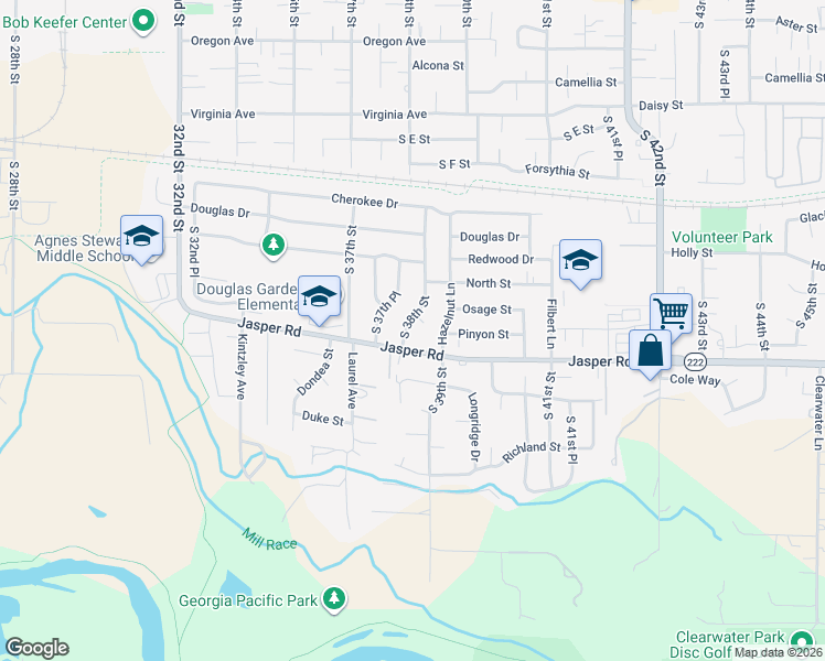 map of restaurants, bars, coffee shops, grocery stores, and more near 979 South 38th Street in Springfield