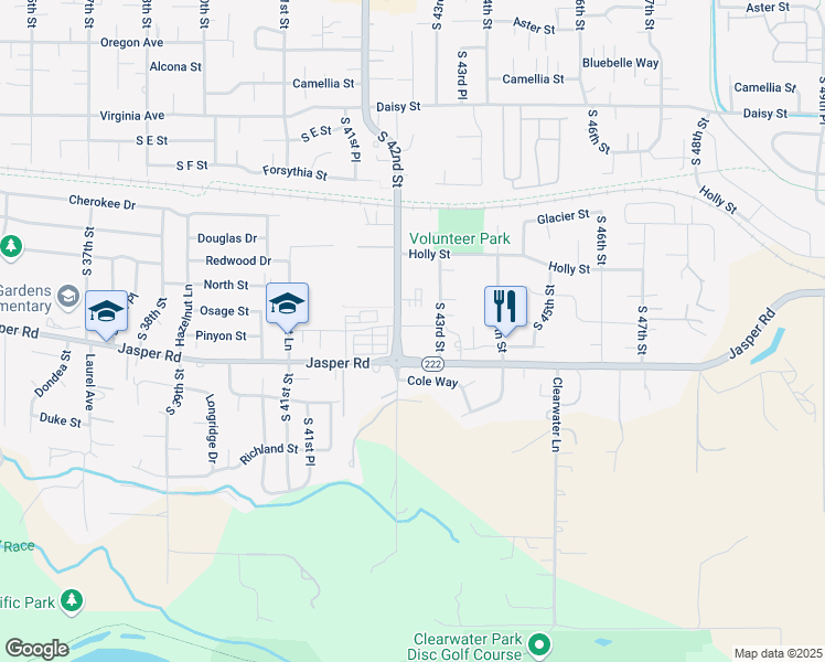 map of restaurants, bars, coffee shops, grocery stores, and more near 4277 Horace Street in Springfield