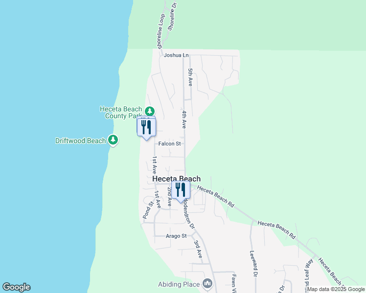 map of restaurants, bars, coffee shops, grocery stores, and more near 4614 Falcon Street in Florence