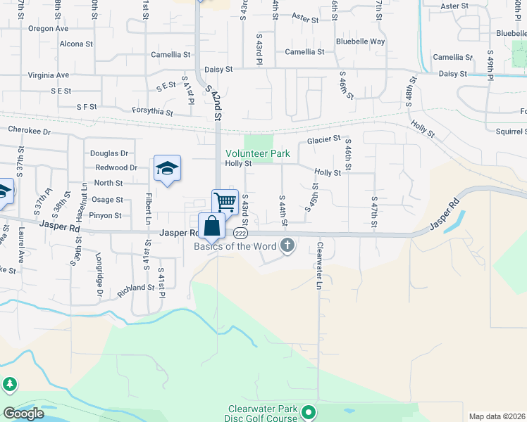 map of restaurants, bars, coffee shops, grocery stores, and more near 4362 Jasper Road in Springfield