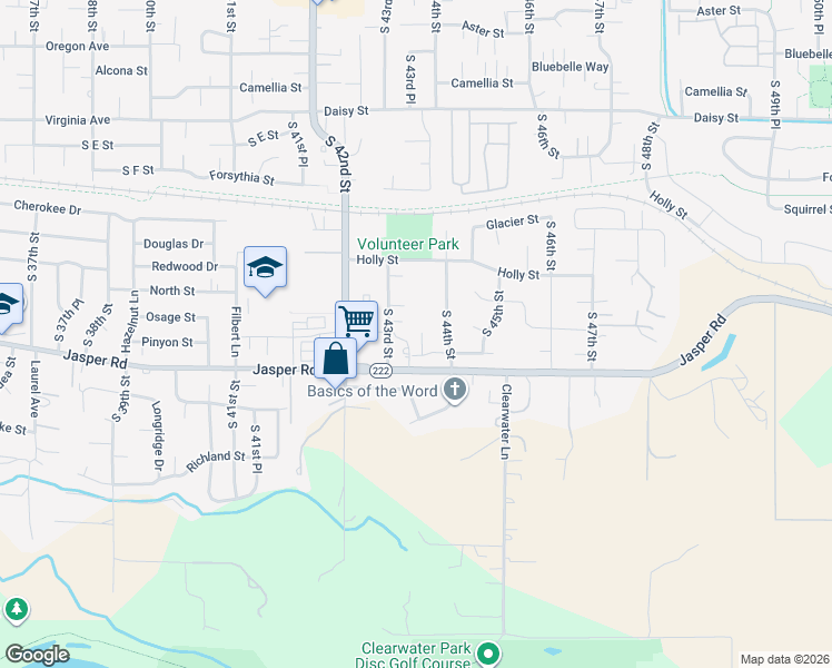 map of restaurants, bars, coffee shops, grocery stores, and more near 4362 Jasper Road in Springfield